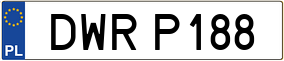 Trailer License Plate